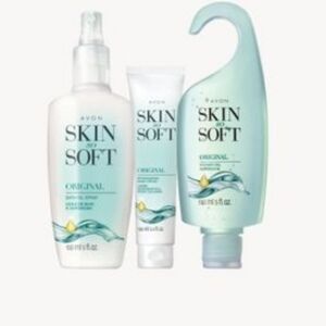 Avon 3 Pcs Skin So Soft Bath And Body Set